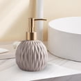 thumbnail image 4 of Ceramic Soap Dispenser Hand Pump Hand Bottle Refillable Bottle for Home Bathroom Decoration Office Beige, 4 of 8