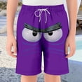 thumbnail image 2 of Size 8 Boys Shorts Boys Casual Shorts With Graphic Print Elastic Waistband Pockets For Beach And Play, 2 of 5