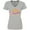 AC-Heather Grey, variant on I'm Daddy's Favorite with Arrow and Hearts in Pink Women's V-Neck T-Shirt