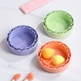 thumbnail image 2 of Silicone Makeup Brush Cleaner Bowl 4 Textures Multifunctional Cosmetic Brush Powder Puff Sponge Cleaning Washing Tool Drying Holder, 2 of 8