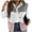 Pink, variant on successthop Womens Plus Size Vests Sleeveless Flannel Color Block Oversized Outerwear Button Up Waistcoat Winter Coat