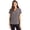 Dark Black Heather, variant on Cutter & Buck LCK00153 Forge Eco Heathered Stretch Womens Blade Top-Dark Navy Blue Heather-S