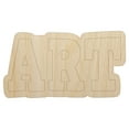 thumbnail image 1 of Art Fun Text Wood Shape Unfinished Piece Cutout Craft DIY Projects - 4.70 Inch Size - 1/4 Inch Thick, 1 of 7