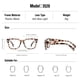thumbnail image 3 of Gafas que bloquean la luz azul, kimorno, montura cuadrada, gris Demi, 3 of 6