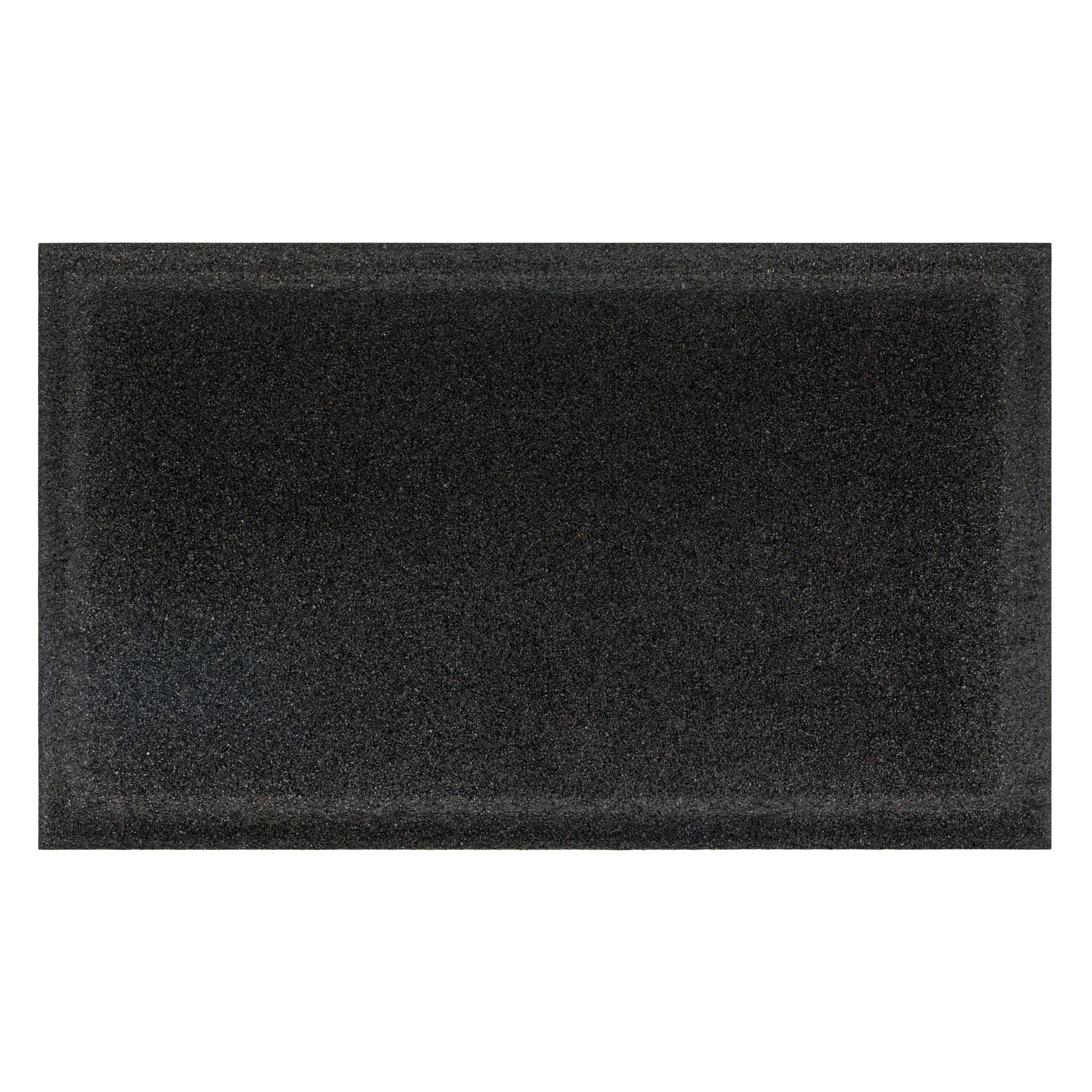 Mossy Oak Logo Recycled Rubber Indoor Outdoor Faux Coir All Weather Non-slip Doormat, Tan, 18" x 30"