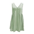 thumbnail image 3 of WILLBEST Vestido De Verano Para Mujer, Vestido Camisero Sin Mangas Para Mujer, Vestido Informal Holgado De Verano Con Cuello En V, Vestido Mini Para Playa, 3 of 3