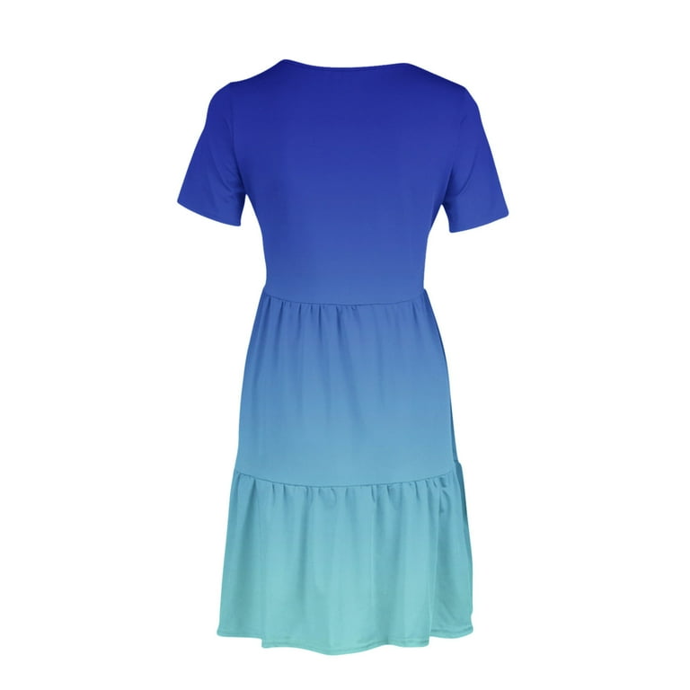 ZZwxWA Summer Outfits for Women Tie Dye Mini Dress Ruched Dress with  Pockets Vacation Dresses for Women 2025 Trendy - Walmart.com