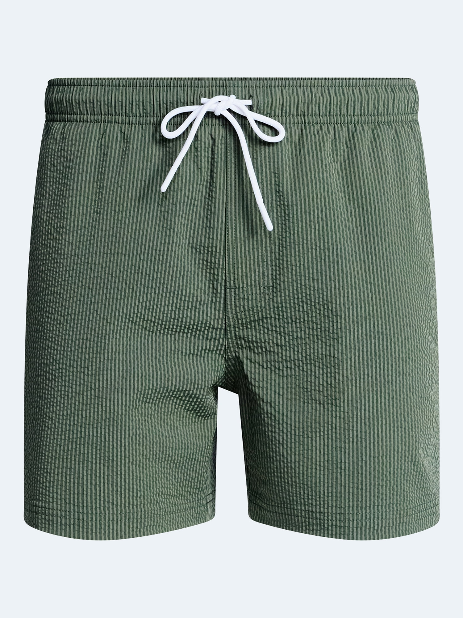 Free Assembly Men's Swim Stretch Seersucker Board Shorts, 5" Inseam, Sizes S-3XL