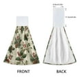 thumbnail image 4 of 2PCS Velcro Hangable Hand Towels Quick-Drying Hanging Kitchen Towels for Kitchen & Bathroom Pine Boughs and Holly Pattern, 4 of 7