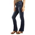 thumbnail image 6 of WallFlower Women's Legendary Bootcut Mid-Rise Insta Stretch Juniors Jeans (Standard and Plus), 6 of 6