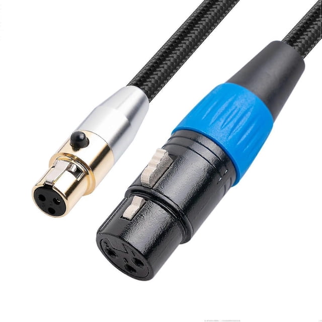 Cable adaptador mini XLR hembra a XLR hembra de 0,3 m para mezclador de micrófono s202412242484