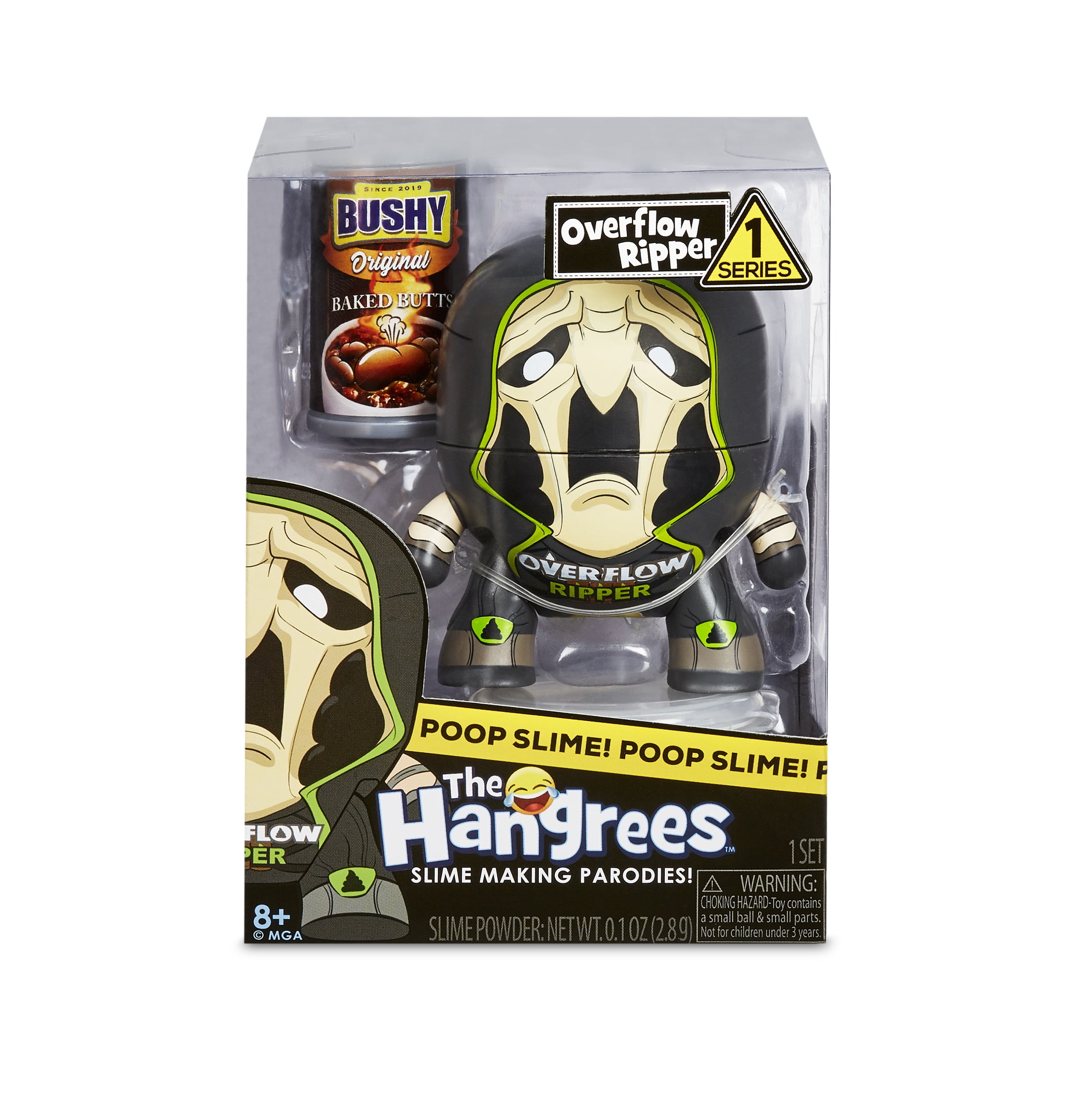 The Hangrees Overflow Ripper Collectible Parody Figure with Slime, Great Gift for Children Ages 6, 7, 8+