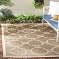thumbnail image 3 of Safavieh Courtyard Ariel Geometric Indoor/Outdoor Area Rug, Brown/Bone, 5'3" x 7'7", 3 of 10