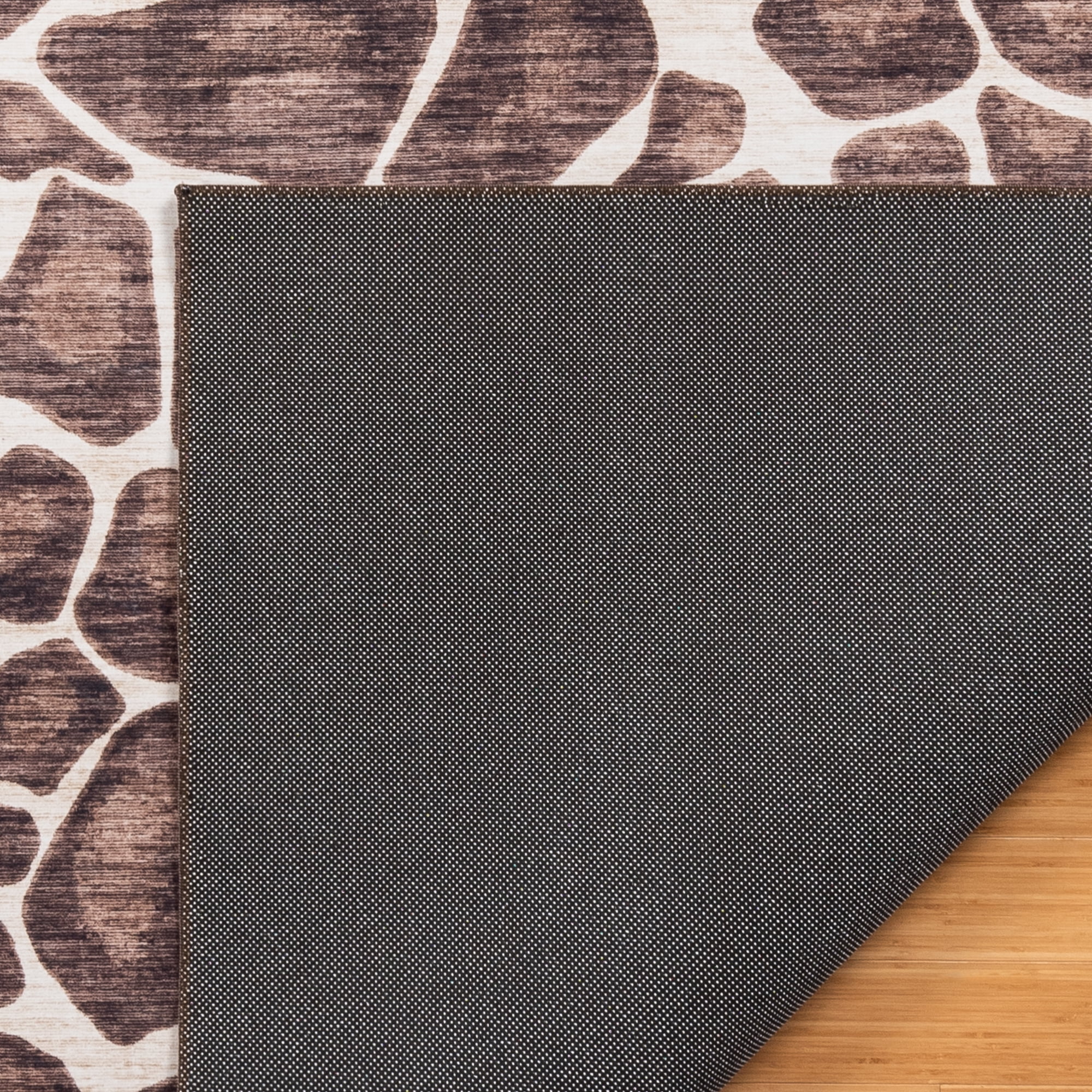 Crystal Print Gavin Modern Animal Print Garaffe Area Rug, 5x7