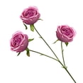 thumbnail image 2 of Clearance Under $1.36! Artificial 3 Head Rose Flower Stem for Wedding Home Vase Centerpiece Decor, 2 of 4