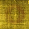 thumbnail image 1 of Ahgly Company Machine Washable Indoor Square Persian Yellow Bohemian Area Rugs, 6' Square, 1 of 4