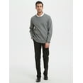 thumbnail image 6 of TOPTIE Men's Winter Sweaters Solid Color Crew Neck-Navy-L, 6 of 8
