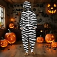 thumbnail image 2 of FAWUUDO Adult Pajamas Homewear Halloween Unisex Sleepwear Jumpsuit for Men Women Multicolor, 2 of 9