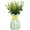 Green, variant on Small White Unbreakable Vase, 1 Pack Elegant Ceramic-Look Plastic Decorative Vase for Bedroom, Bathroom, Office, Kitchen & Gift Giving