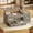 Grey, variant on 39.4" Farmhouse Lift Top Coffee Table with 2 Drawer Storage & Cabinet, Hidden Compartment Pop-Up Tabletop for Living Room, Small Space, Black+Walnut