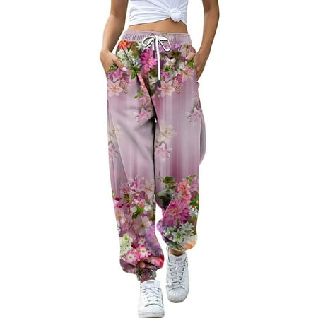 

ketyyh-chn99 Pajama Pants For Women Women s Cropped Corduroy Pants Elastic Waist Retro Trouser with Pockets