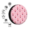 thumbnail image 4 of KLL Valentine's day gnomes Pattern 14-17 inch Spare Tire Cover Universal Wheel Protector for Truck SUV Trailer Camping Rv Tire Covers-17 inch, 4 of 6