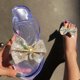 thumbnail image 5 of Chanclas informales de verano para mujer, chanclas con lazo, zapatos Flash Diamond Wmkox8yii  hj789, 5 of 7