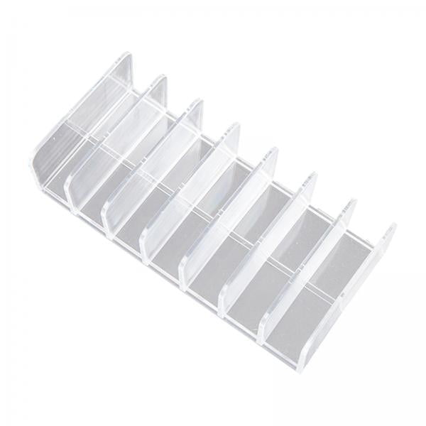 2x de maquillaje de plástico elegante con 7 rejillas, de almacenamiento de cosméticos vertical, de maquillaje, soporte Sunnimix Organizador de maquillaje