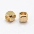 thumbnail image 2 of 500 pc Brass Spacer Beads Nickel Free Cube Raw(Unplated) 2.5x2.5mm Hole: 2mm, 2 of 2