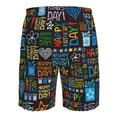 thumbnail image 6 of Kdxio Happy Father Day Pattern Mens Casual Shorts - Drawstring Summer Beach Sports Shorts for Men, 6 of 9