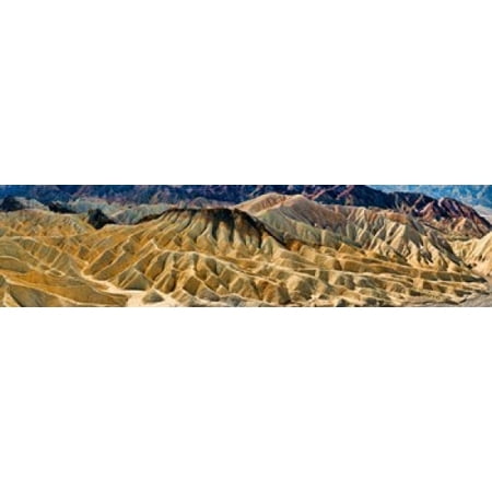 Rock formation on a landscape Zabriskie Point Death Valley Death Valley National Park California USA Canvas Art - Panoramic Images (40 x (10 Best National Parks)
