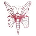 thumbnail image 2 of 45 in Pink Butterfly Metal Garden Bench, 2 of 4