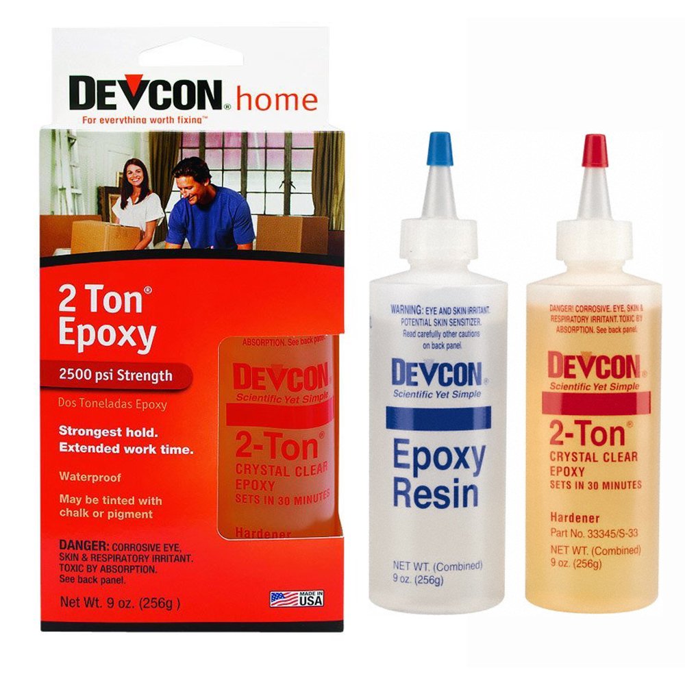Devcon 2ton Epoxy 9 Oz Clear Itw 33345 Pack (pack of 6) Walmart
