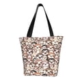 thumbnail image 1 of Fotbe Brown Sloth Bolsa de Playa con Estampado, Bolsa de Hombro, Bolsa de Mano Espaciosa, Bolsa de Viaje Ligera, Bolsa de Compras Versátil, 1 of 6