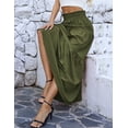 thumbnail image 3 of a.Jesdani Womens Maxi Skirts Casual Elastic High Waist Swing Tiered Beach Maxi Skirt s-xxl, 3 of 6