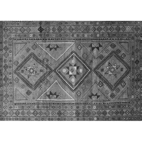 Ahgly Company Indoor Rectangle Southwestern Gray Country Area Rugs, 7' x 10'