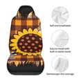 thumbnail image 5 of Sikiie Sunflower Gnomes and Bees Car Seat Protector 2 Pack Car Seat Cushion Mat, Car Seat Covers for SUV, Truck, Van, 5 of 7