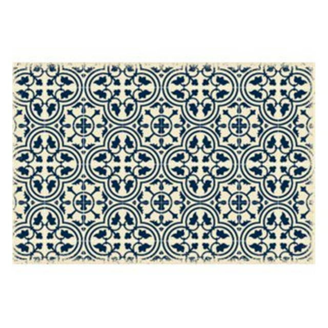 Aspen Brands RUG2B23 2 x 3 ft. Ring of European Design Rug - Black & White