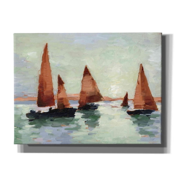 Epic Graffiti 'Sunset Harbor II' by Ethan Harper, Canvas Wall Art, 16"x12"