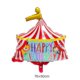 thumbnail image 2 of Circus Clown Happy Birthday Balloons with Banner Cake Topper Latex Balloon Set Set, 2 of 2