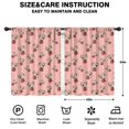 thumbnail image 2 of Blackout Kids Curtains,Pink Cow Strawberry Hat Pattern Childrens Insulated Curtains Set Of 2,Bedroom Essentials,Toddler Room Decor 42x54in(106x137cm), 2 of 5
