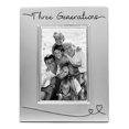 thumbnail image 1 of Haysom Interiors Hermoso Marco De Fotos De Tres Generaciones Chapado En Plata De Dos Tonos De 4 X 6 Pulgadas Con Terciopelo Negro | Idea De Regalo Única Y Bien Pensada De Happy Homewares, 1 of 4