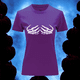 thumbnail image 3 of Playera Blusa Con Manos De Esqueleto Halloween Dia De Muertos Color Morado Talla Grande Marca Emil SaEs, 3 of 4