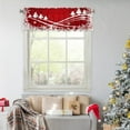 thumbnail image 6 of Christmas Window Curtain, Holiday Drapery Decoration, Polyester Festive Window Valance for Xmas Home Decor, 137x45cm White Red Gray Cozy Seasonal Curtain, 6 of 7