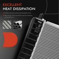 thumbnail image 5 of A-Premium Engine Coolant Radiator Assembly with Transmission Oil Cooler Compatible with Chevrolet HHR 2006 2007 2008 2009 2010 2011, Automatic or Manual Transmission Replace# 22727322, 5 of 8