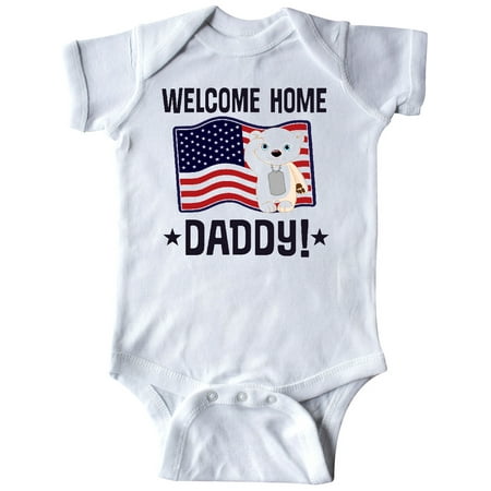 

Inktastic Military Daddy Welcome Home Son Daughter Gift Baby Boy or Baby Girl Bodysuit