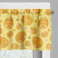 thumbnail image 3 of Ambesonne Easter Valance Pack of 2, Cheerful Holiday Daisies, 54"X18", Yellow Orange Green, 3 of 5