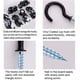 thumbnail image 4 of Vinyl Screw Hooks Ceiling Screw Hook 70 Pieces (6 Sizes), 4 of 5