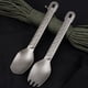 thumbnail image 5 of Cuchara de titanio Cubiertos de titanio Spork Ligero Cena Spork Cubiertos para el hogar Acampar al a TOMSHOO Cuchara de titanio, 5 of 7