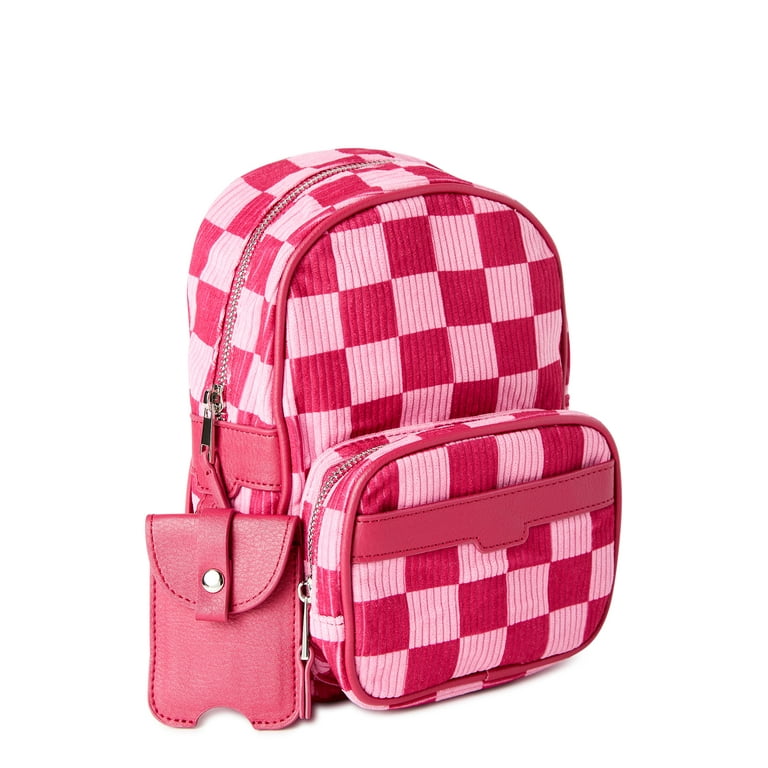 Checkered 2025 rose backpack